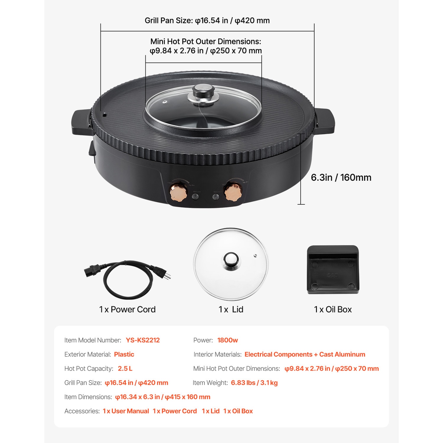 Electric Smokeless Grill And Hot Pot For Indoor Cooking_voghion.com